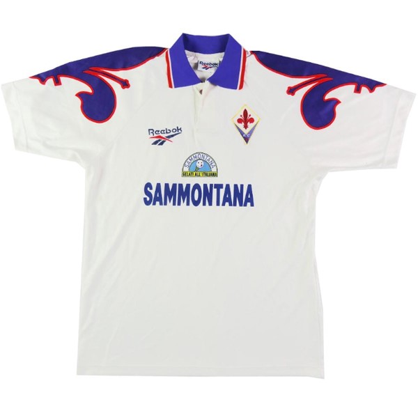 Tailandia Camiseta Fiorentina 2ª Retro 1995 1996 Blanco